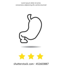 Web line icon. Stomach