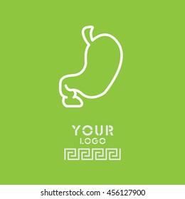 Web line icon. Stomach