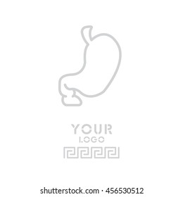 Web line icon. Stomach