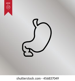 Web line icon. Stomach