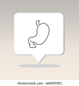 Web line icon. Stomach