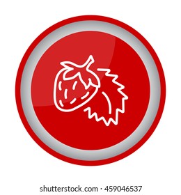 Web line icon. Strawberry