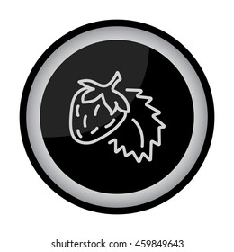 Web line icon. Strawberry