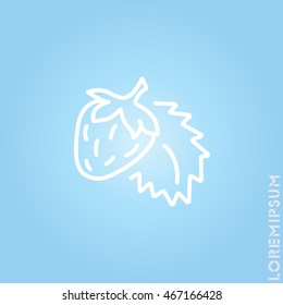 Web line icon. Strawberry