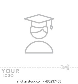 Web line icon. Student