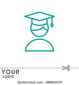 Web line icon. Student
