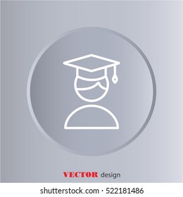 Web line icon. Student