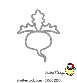 Web line icon. Sugar beet