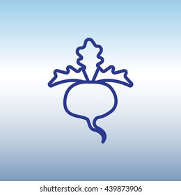 Web line icon. Sugar beet