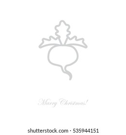 Web line icon. Sugar beet