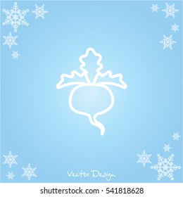 Web line icon. Sugar beet