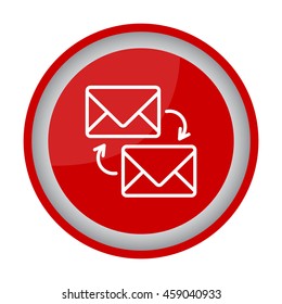 Web line icon. Synchronization messages