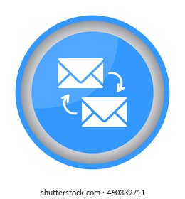 Web line icon. Synchronization messages
