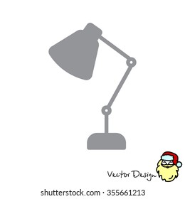 Web line icon. Table lamp, sconce