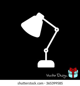 Web line icon. Table lamp, sconce