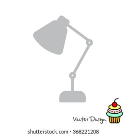 Web line icon. Table lamp, sconce