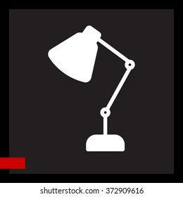 Web line icon. Table lamp, sconce