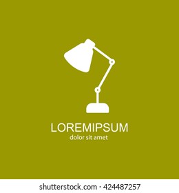 Web line icon. Table lamp, sconce