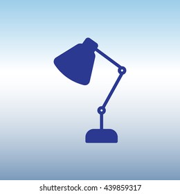 Web line icon. Table lamp, sconce