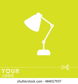 Web line icon. Table lamp, sconce