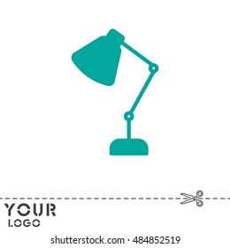 Web line icon. Table lamp, sconce