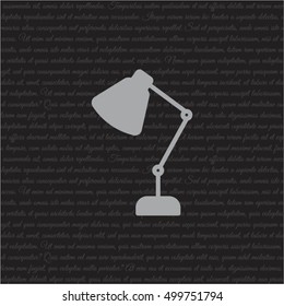 Web line icon. Table lamp, sconce