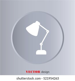 Web line icon. Table lamp, sconce