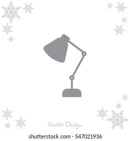 Web line icon. Table lamp, sconce