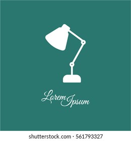 Web line icon. Table lamp, sconce