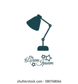 Web line icon. Table lamp, sconce