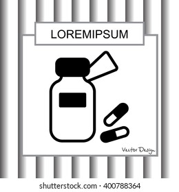 Web line icon. Tablets , Vitamins, Pills