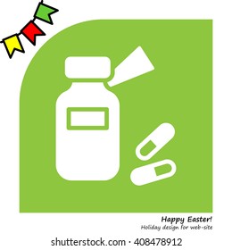 Web line icon. Tablets , Vitamins, Pills