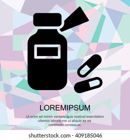 Web line icon. Tablets , Vitamins, Pills