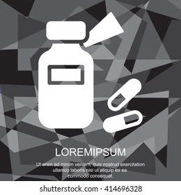 Web line icon. Tablets , Vitamins, Pills