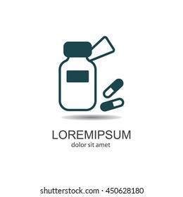 Web line icon. Tablets , Vitamins, Pills