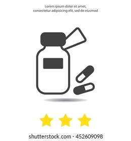 Web line icon. Tablets , Vitamins, Pills