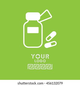 Web line icon. Tablets , Vitamins, Pills