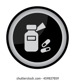 Web line icon. Tablets , Vitamins, Pills