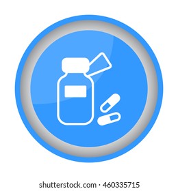 Web line icon. Tablets , Vitamins, Pills