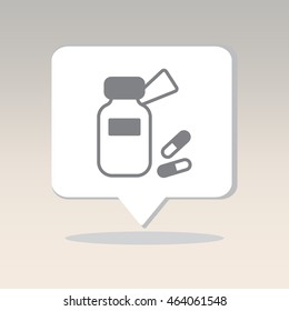 Web line icon. Tablets , Vitamins, Pills