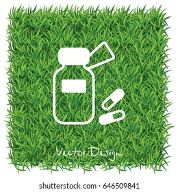 Web line icon. Tablets , Vitamins, Pills