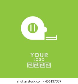 Web line icon. Tape measure