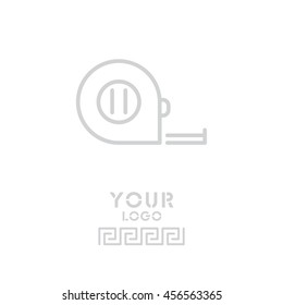 Web line icon. Tape measure