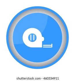 Web line icon. Tape measure