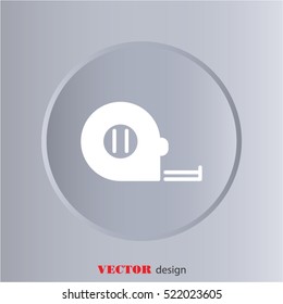 Web line icon. Tape measure