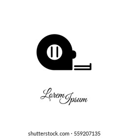 Web line icon. Tape measure