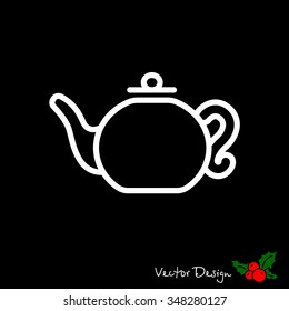 Web line icon. Teapot