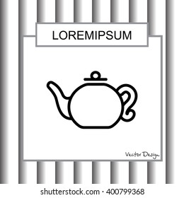 Web line icon. Teapot