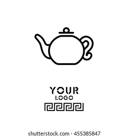 Web line icon. Teapot