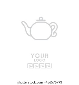 Web line icon. Teapot